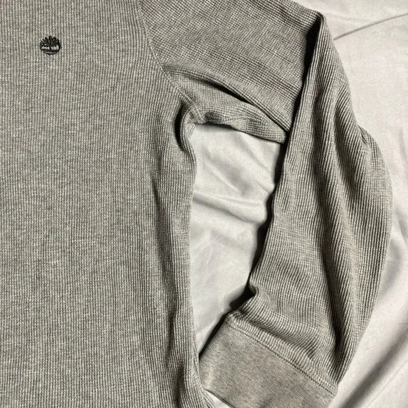 Timberland Men's Long Sleeve Gray Tee - Picture 6 of 11